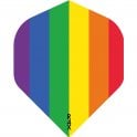 Ruthless - Pride Flag Dart Flights - Rainbow - 100 Micron - No2 - Std - Click Image to Close